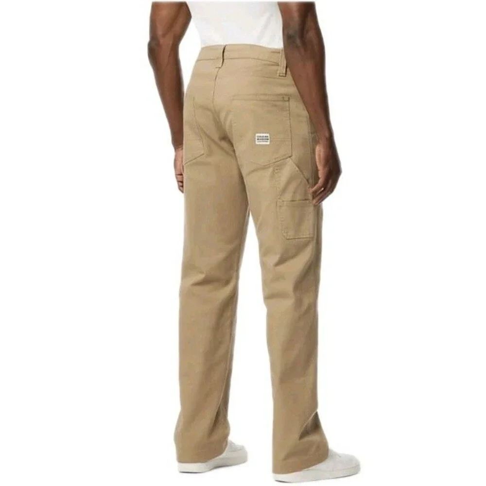 Levi Strauss Signature 40x30 Mens Cotton Carpenter Jeans American Khaki Straight